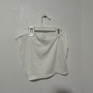 basic white tube top, size s